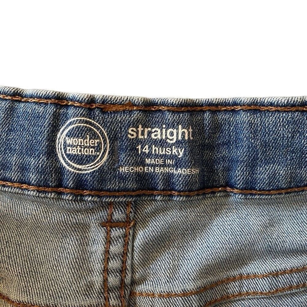 Wonder Nation size 14 husky boys distressed cut off shorts - Picture 2 of 7